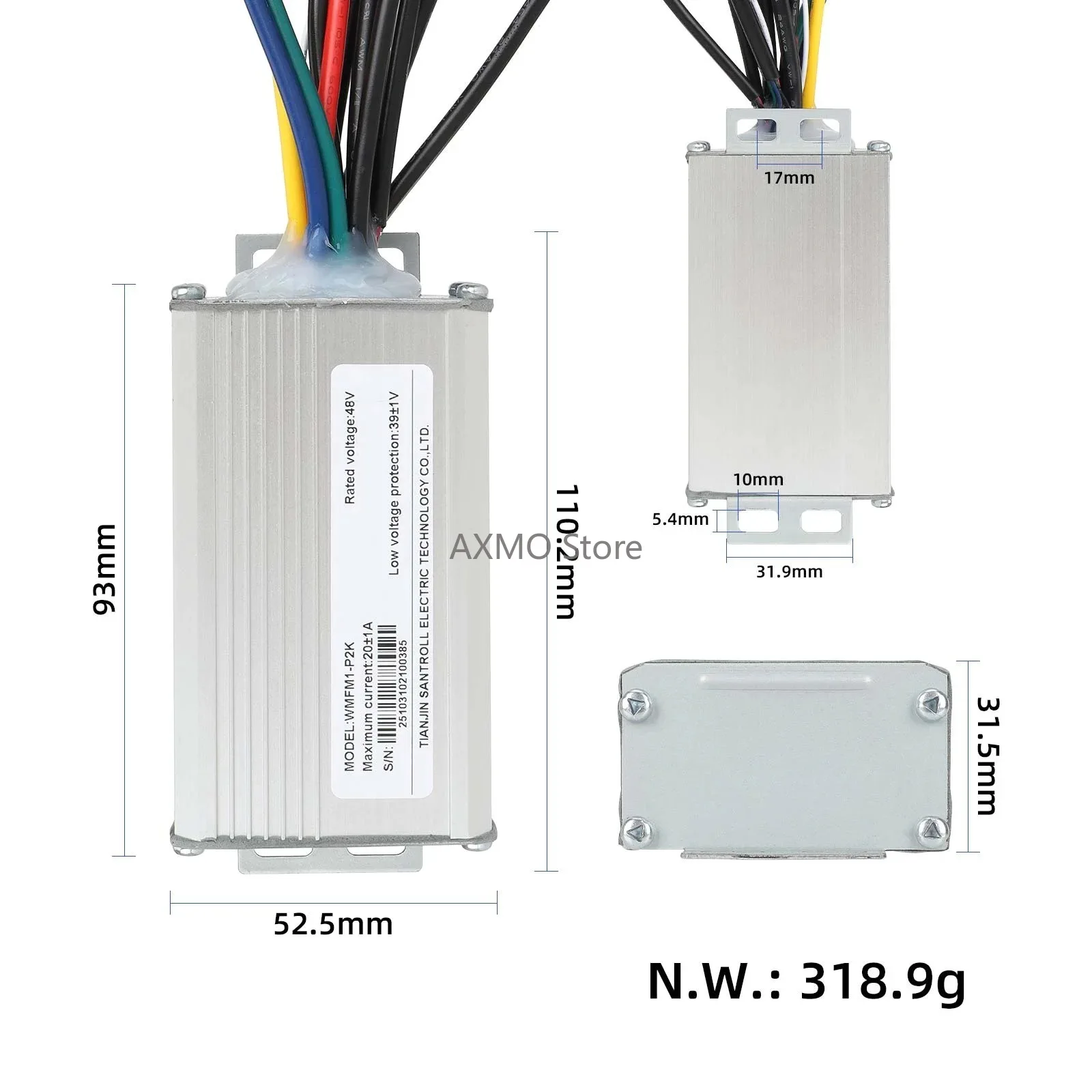 

48V 20A Electric Scooter Controller for Kukirin G2 Pro DB Control Mainboard A3 Wiring Electric Scooter Replacement Accessories