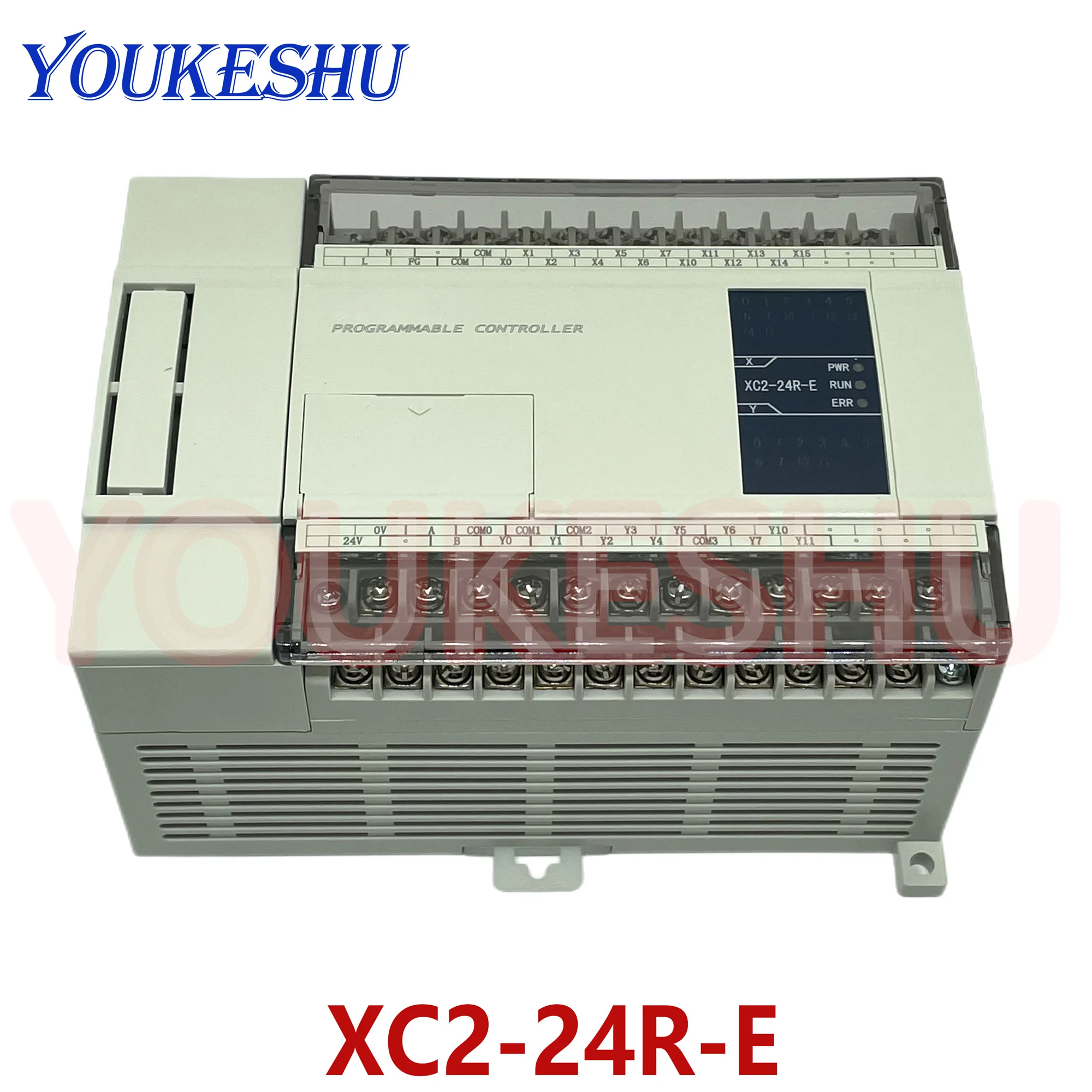 Nuevo módulo controlador programable XC2-24R-E Original PLC AC220V DI 14 DO 10 relé