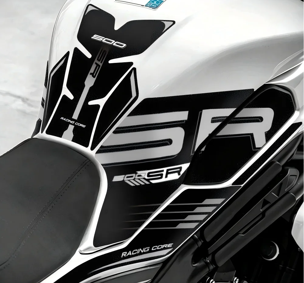 Frosted Fuel Tank Sticker Suitable for CFMOTO 500SR SR500 Motorcycle Accessories Anti Slip Fishbone  Waterproof Both Sides