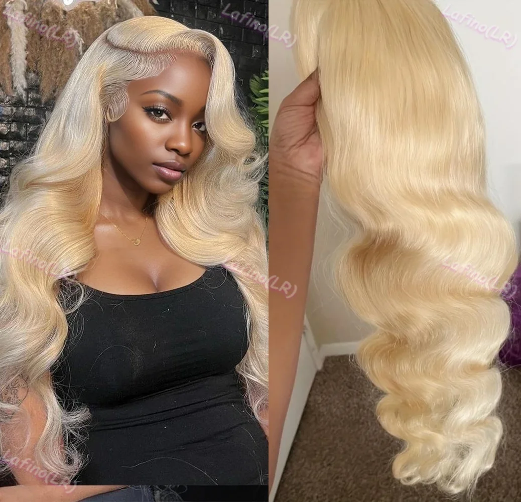 613 Blonde HD Lace Front Body Wave Wigs 100% 13x6 200 Density Colored Human Hair Brazilian 40 Inch Cheap Wigs on Clearance Sale