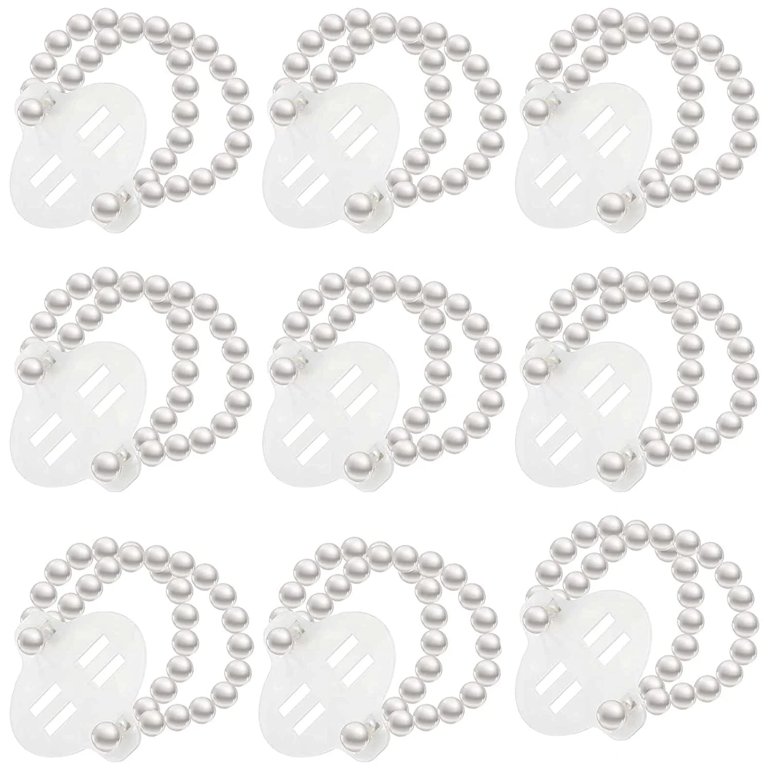 

16Pcs Elastic Pearl Wrist Bands Corsage Accessories Wedding Wrist DIY Artificial Flowers Decor for Wedding Beach Party