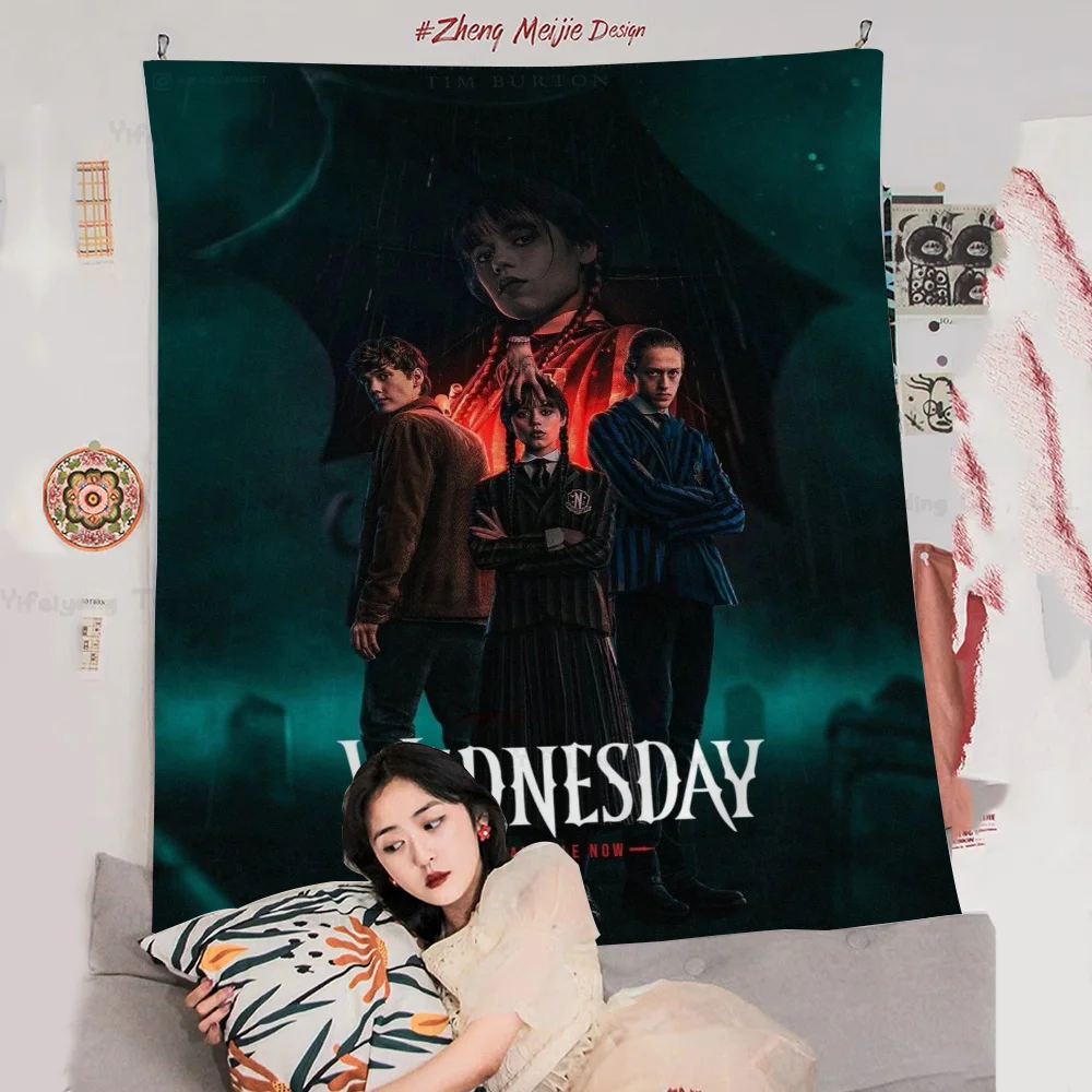 

American Movie TV Wednesday Addams DIY Wall Tapestry For Living Room Home Dorm Decor Wall Art Decor