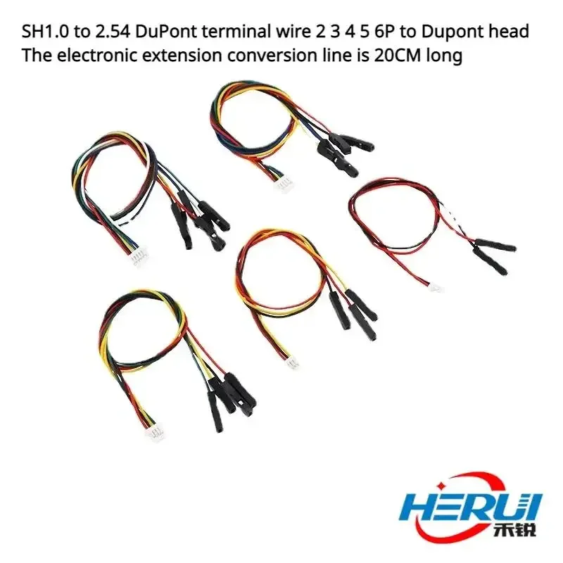 

Wire connector SH1.0 to 2.54 terminal line 2 3 4 5 6P to head electronic extension conversion line length is 20CM.