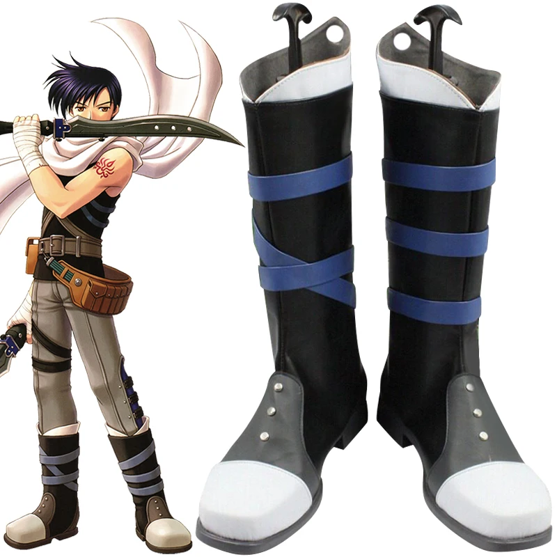 Косплей-обувь The Legend of Heroes: Trails in the Sky: черные ботинки Джошуа Брайта (Black Fang Joshua Astray) C006