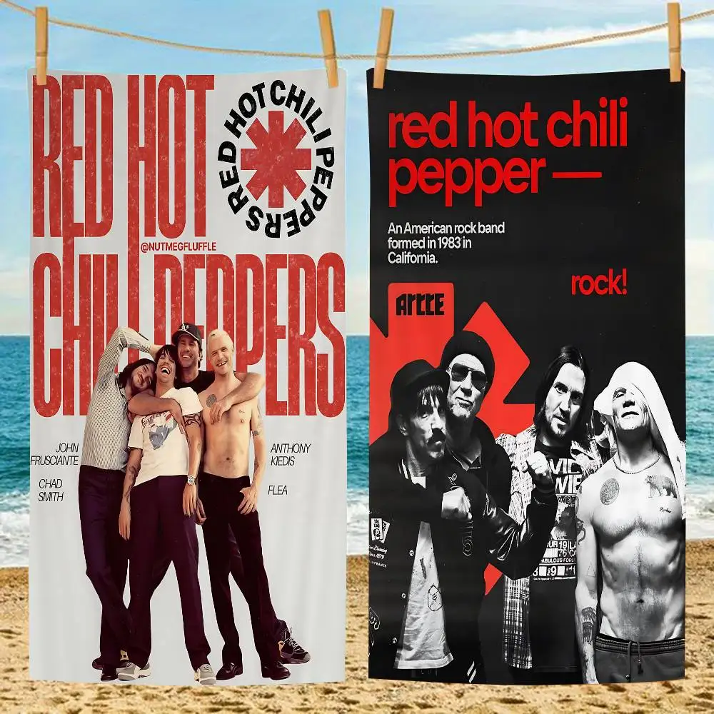 Rock Band Red Hot Chili Peppers Big Microfiber Beach Towels Quick Dry Towel Sand Beach Towels Pool Towel for Travel Swim Pool