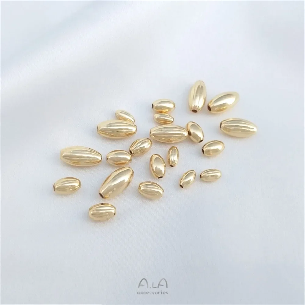 

14K gold-encasement zirconium 6mm square bead bead diy bracelet earring head accessories