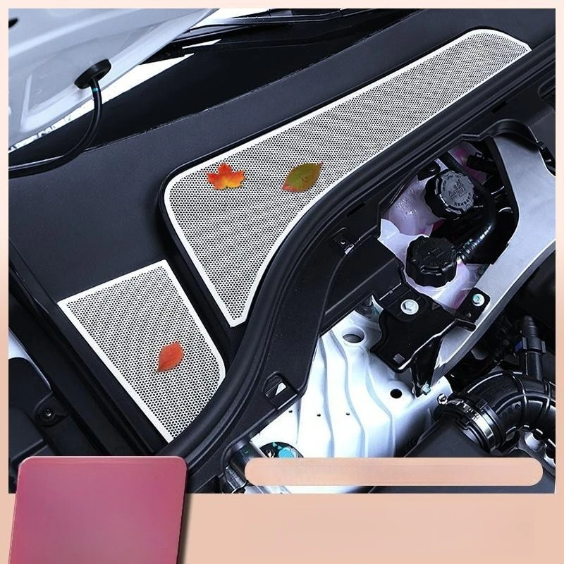 

FOR Leapmotor C11 Front Engine Dust Cover Stainless Steel Hood Air Outlet Protective Cover Car Accessories