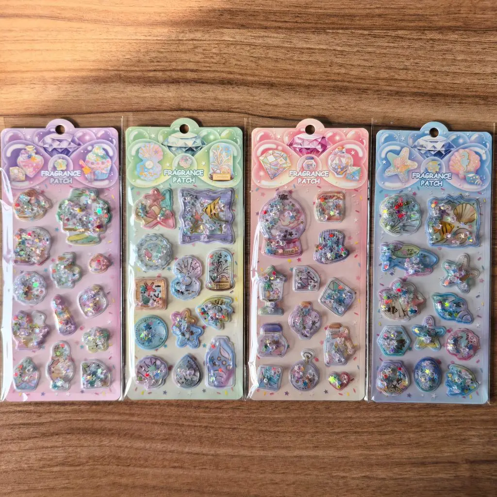 

4 Pcs Long-Lasting Fragrance Patches - Compact Air Freshener Stickers with Natural Scent for Home Car AnimeWorlds Store