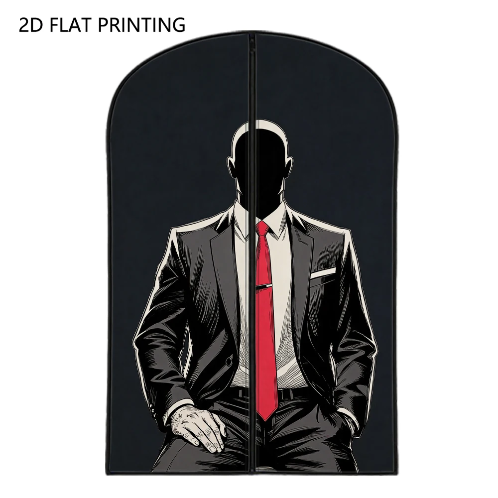 1pc formal suit red tie Compressed Dust Cover Clothes Compression Hanging Storage Bag Household Wardrobe Organizer