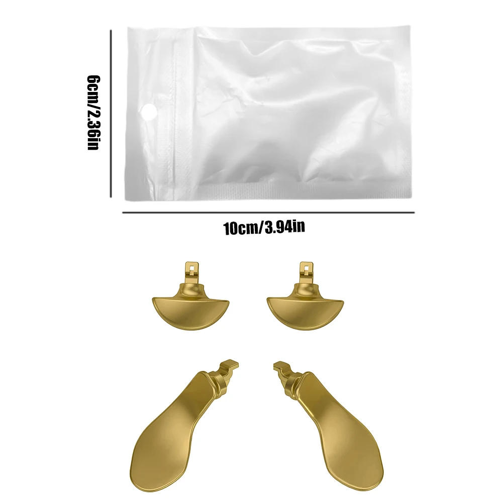 4 قطعة/المجموعة مقبض معدني مفتاح خلفي مقاوم للاهتراء مقبض اللعبة تبويب المضادة للتآكل استبدال الملحقات لوحدة تحكم PS5 النخبة