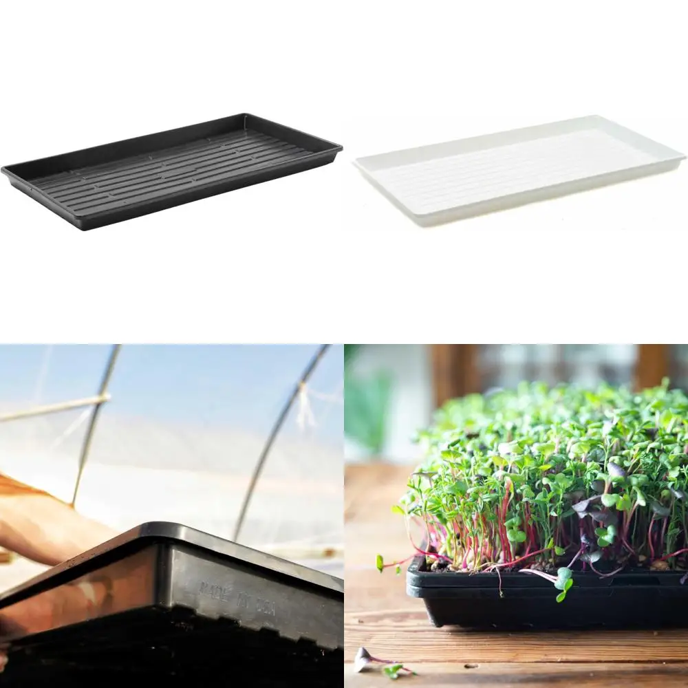 

Сверхпрочные черные неглубокие лотки 1020 для выращивания микрозелени, упаковка из 10 штук, идеально подходят для пшеничной травы и судьбы S