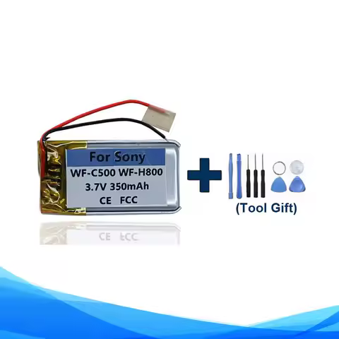 Tools Gift + 350mAh L900 Battery For Sony WF-C500 WF-H800 WF-XB700 WF-C700N Bluetooth Earphone Charging Dock Case Box