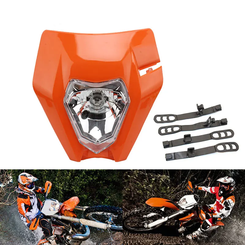 Motorcycle Headlight Plate for KTM EXC EXCF SX XC XCF 125 To 500 Universal Dirt Bike Enduro Motocross Supermoto Headlamp Mask