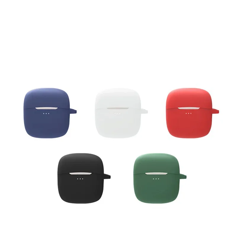 For baseus W04+ Case Silicone Solid Color Shockproof Earphone Accessories Protector For baseus W04+ Cover