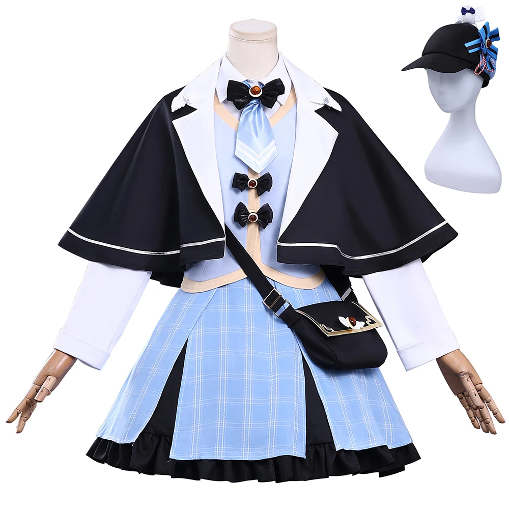 

Anime Magical Girl Witch Trial Cosplay Costume Women Tachibana Sheri Costume Tops Skirt Cape Set Uniforms XMAS Party Clothes