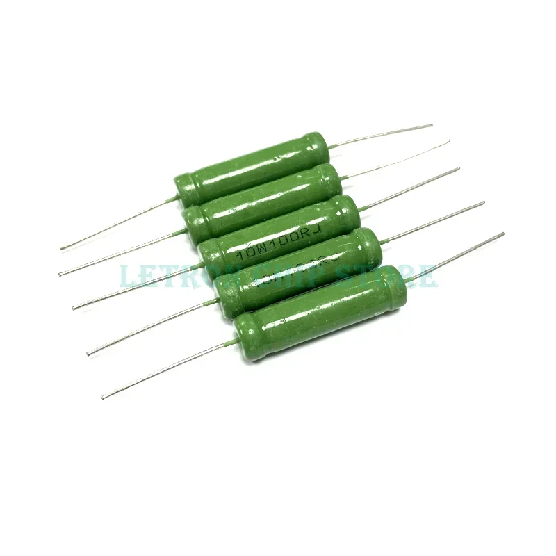 5pcs RX21 10W RX21-10W Wirewound Resistance 5% 0.1R 10R 100R 1K 10K 33K 22R 27R 33R 47R 68R 220R 330R 470R 2.2K 3.3K 4.7K 22K