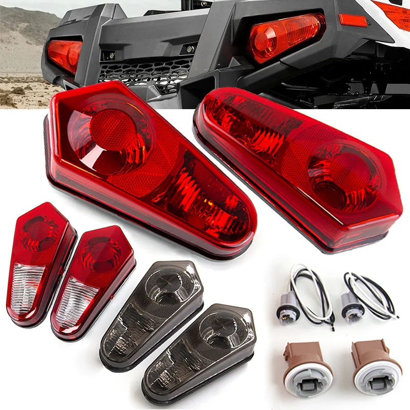 1 Pair Motorcycle Rear Brake Stop Tail Light Lampshade For ATV UTV Polaris Sportsman 500 2005-2013 700 2005-2007 800 2005-2014