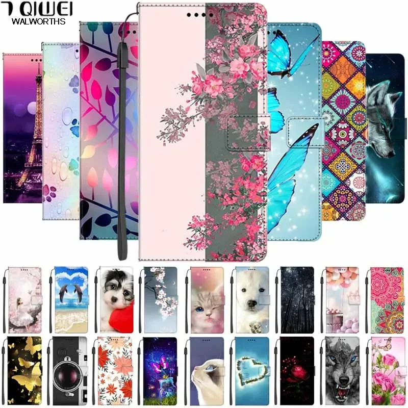 Funda de cuero con tapa para Motorola Edge 60 Pro / Edge 60 Fusion 5G, funda para libro, billetera, soporte de paisaje marino, Fundas para bolsa magnética Edge 60Pro