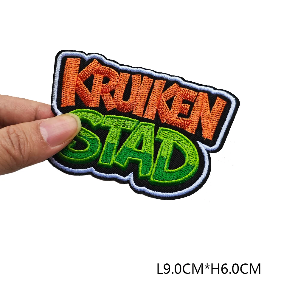 Netherlands Carnival Kruikenstad Emblem Patches for Clothing Iron on Embroidered Sew Applique Patch 11-11 Badge