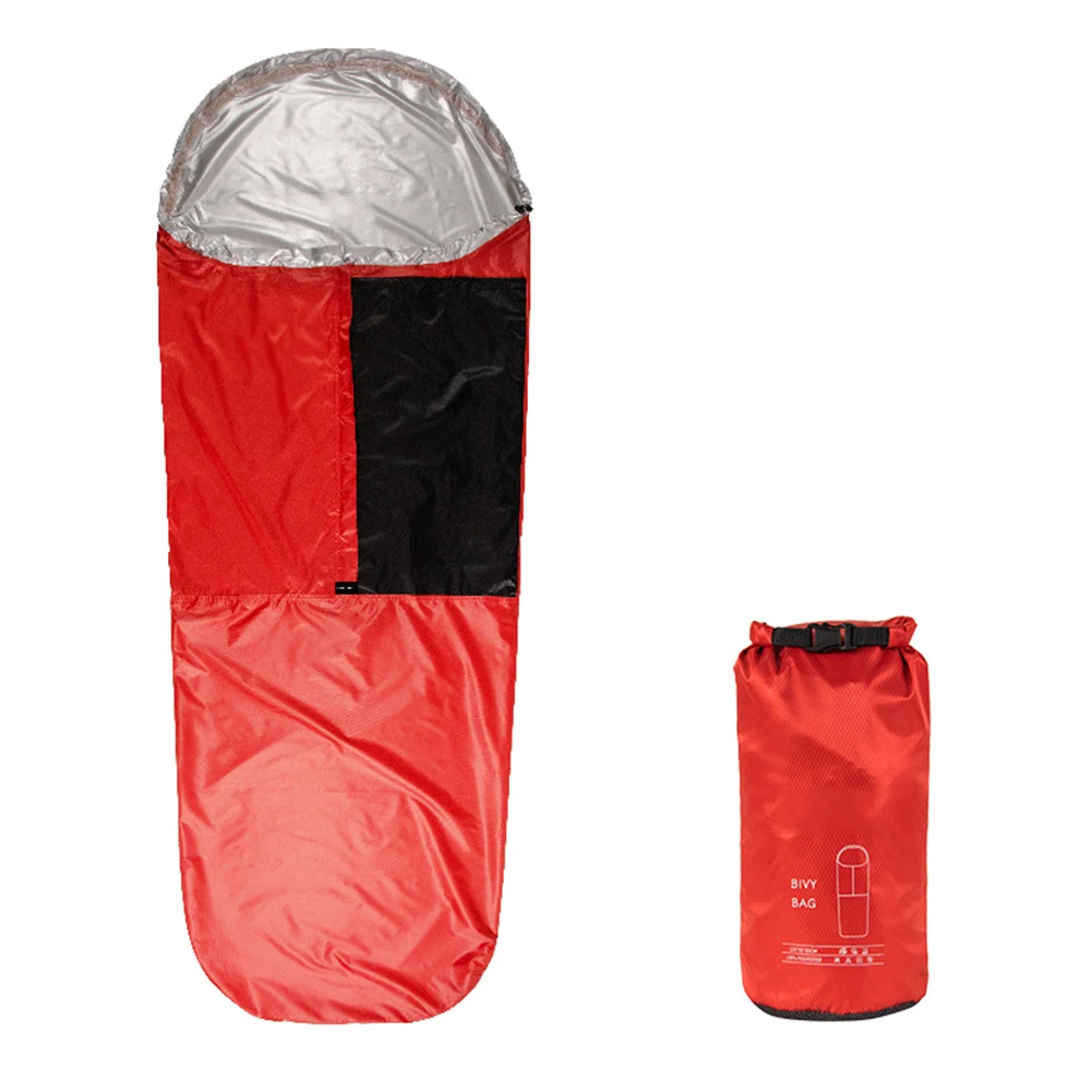 Thermally Efficient Bivy Sack for Camping and Hiking Made from 70D Nylon with 5000mm Waterproof Rating and Breathable Structure