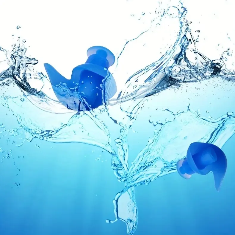 5 Paar Silikon-Ohrstöpsel – wiederverwendbar, wasserdicht, zum Schwimmen, Wassersport | Comfort Sleep Ergonomische Spiral-Passform – Detail 4