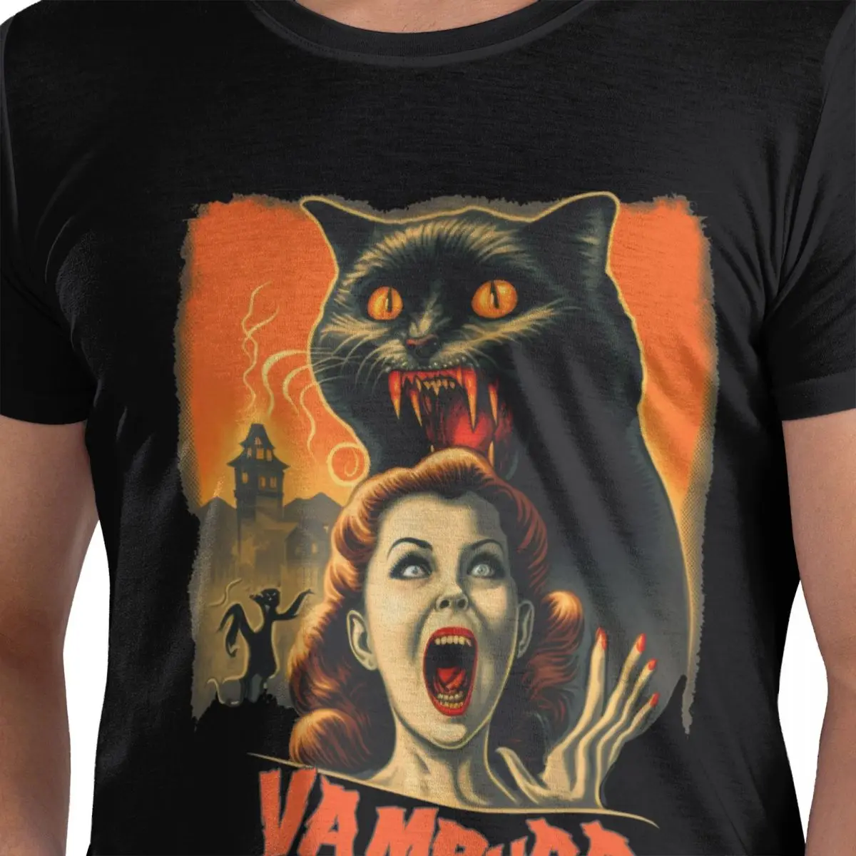 Vampurr The Movie T Shirts Casual Tee Shirt Short Sleeve Crew Neck T-Shirt Novelty Funny Summer Clothing