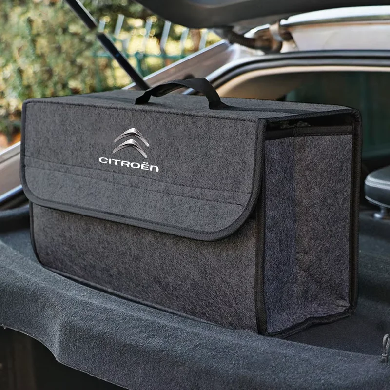 Car Trunk Organizer Bag Foldable Stowing Tidying Storage Box For Citroen C4 C3 C5 C1 C2 Berlingo Celysee Cactus Picasso Aircross