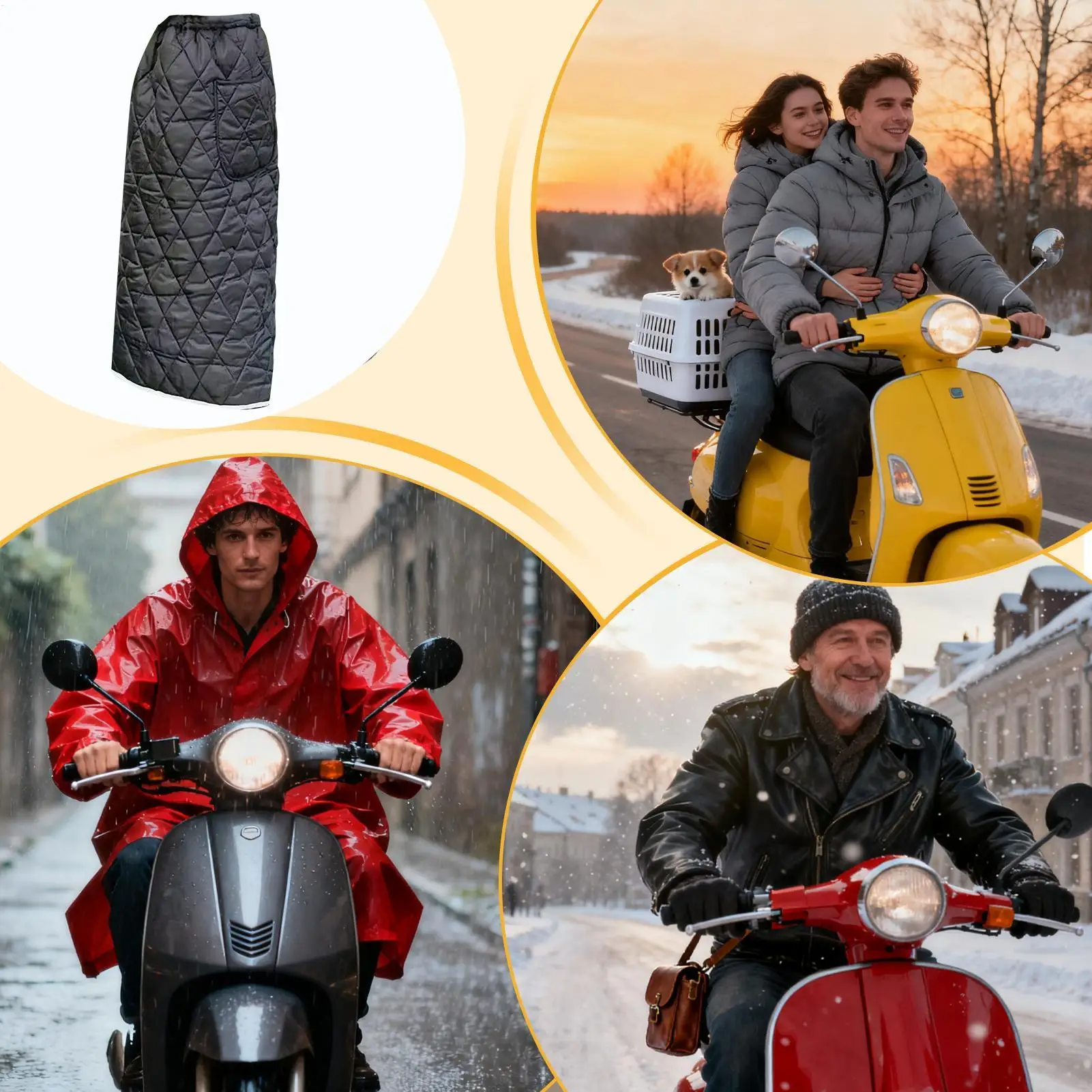 

Motorcycle Warm Leg Cover Windproof Apron Leg Windproof Quilt For Fall Winter Cold Weather Outdoor Riding Scooter Electric