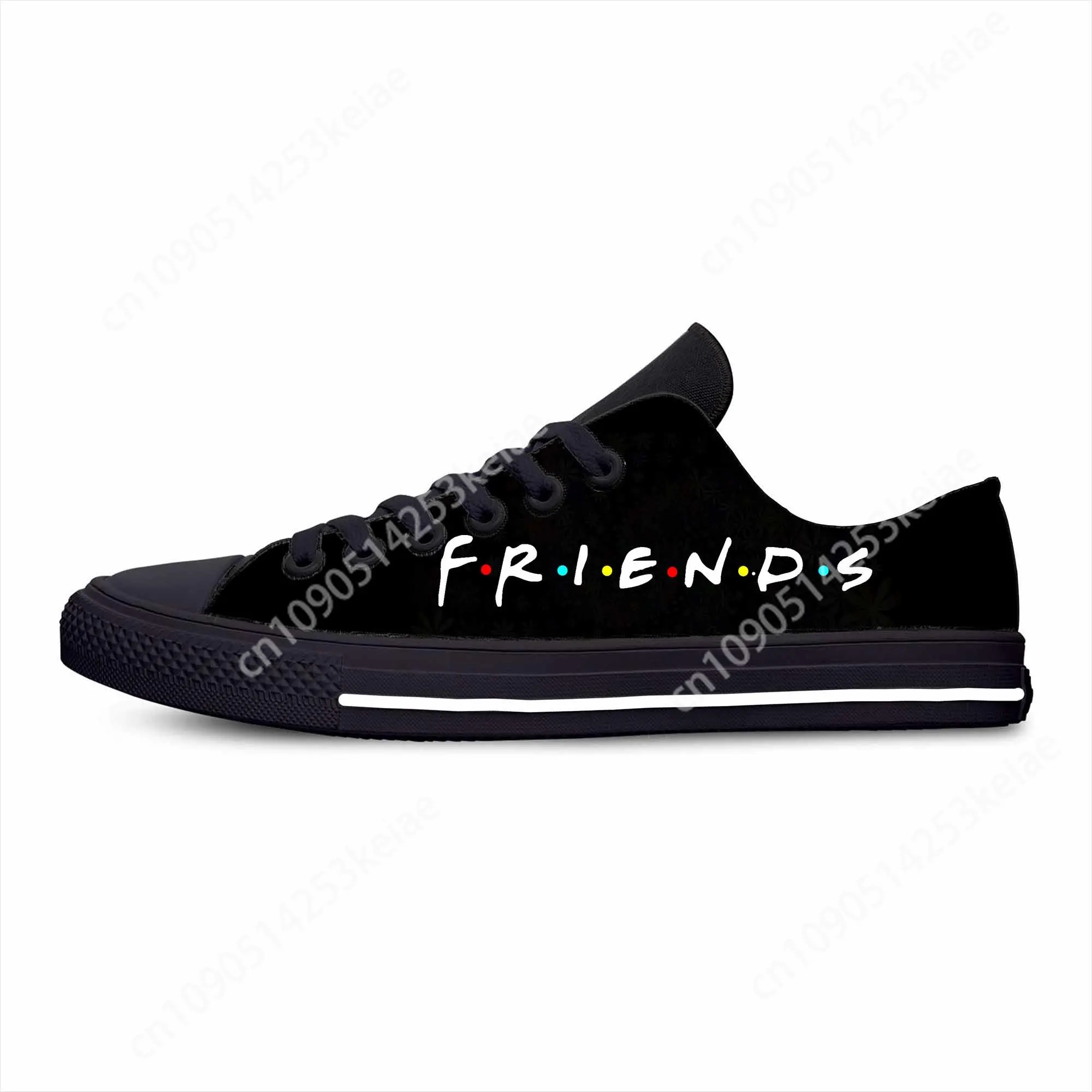 

Friends Movie Anime Cartoon Manga Comic Cool Funny Casual Cloth Shoes Low Top Lightweight Breathable 3D Print Men Women Sneakers