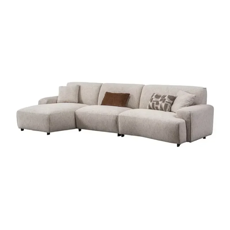 Modern Semi Circular Fabric Sofa Set High End Casual Combination Living Room Furniture Simple Decorative Couch
