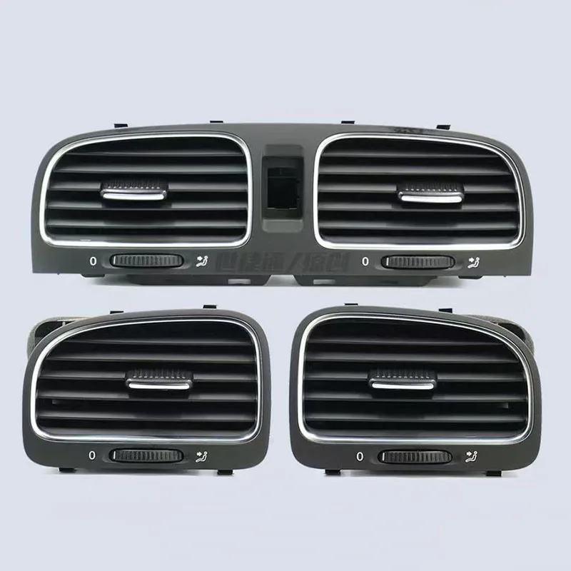 

OEM Chrome Air Conditioning Vents Air AC Vent Outlet Ventilation for VW Golf 6 MK6