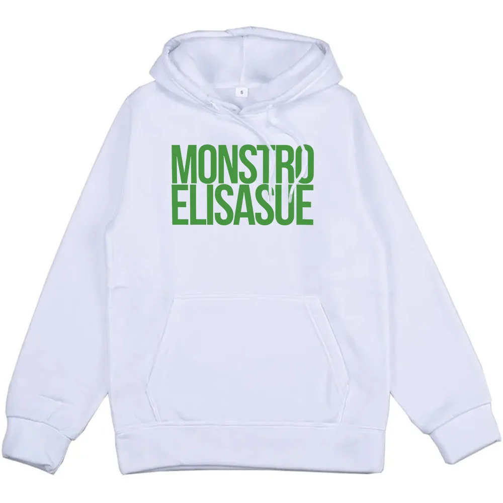 Monstro Elisasue Green Letter Hoodies The Substance Movie Graphic Sweatshirts Winter Long Sleeve Pocket Pullover for Men Clothes