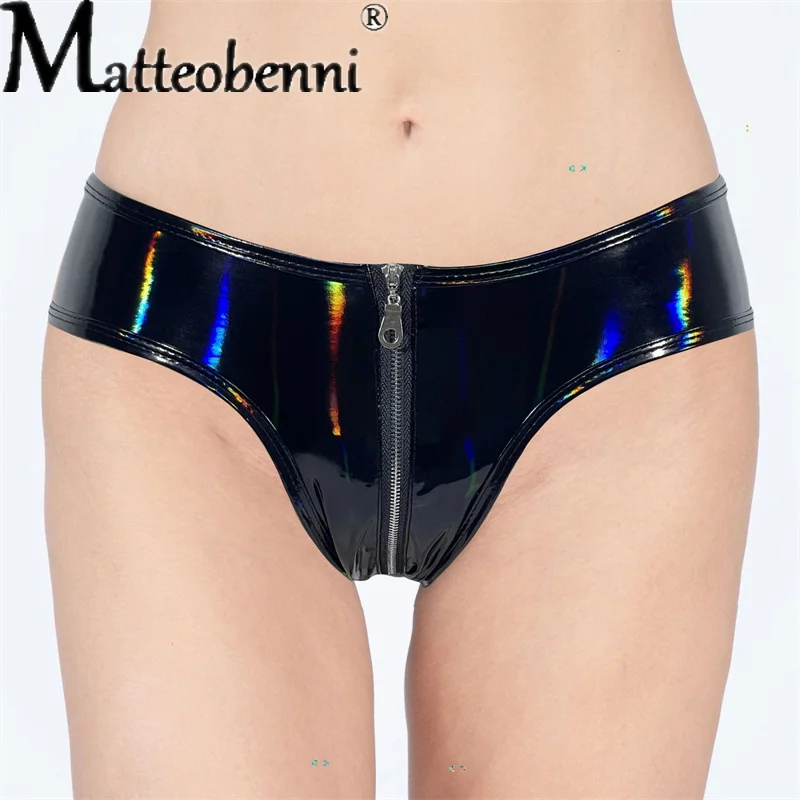 

Sexy Womens Shorts Zipper Low Waist Wetlook Faux PU Leather Short Pants Latex Hot Goth Shorts Pole Dance Clubwear Mini Shorts