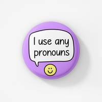 I Use Any Pronouns Badge Pin Pronoun s Trans  Brooches Bag Clothes Lapel  Funny  Jewelry Gift