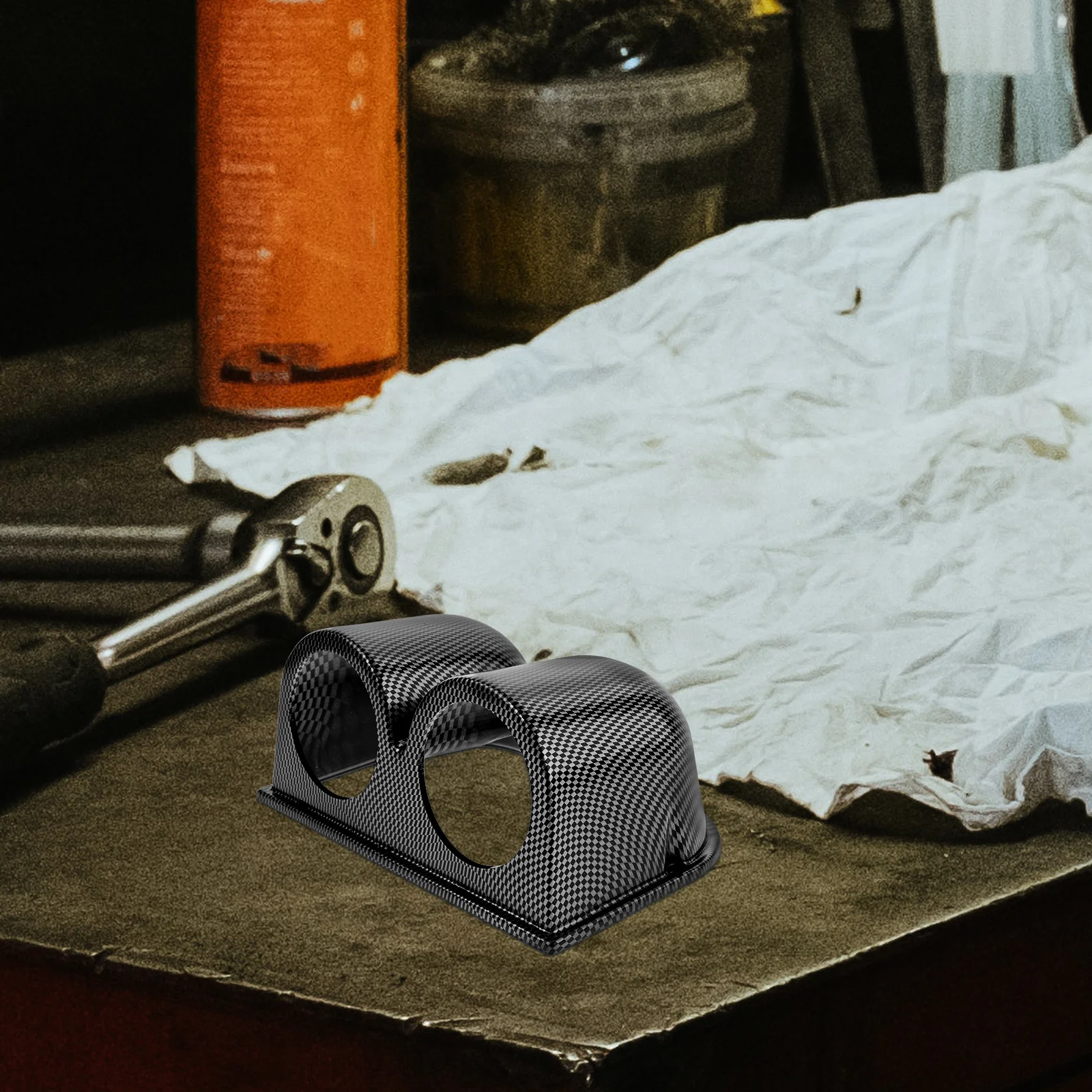 

52Mm Dual Hole Gauge Mount Holder for Car Dashboard - ABS Material Auto Instrument Pod with Enhanced Durability and Stylish