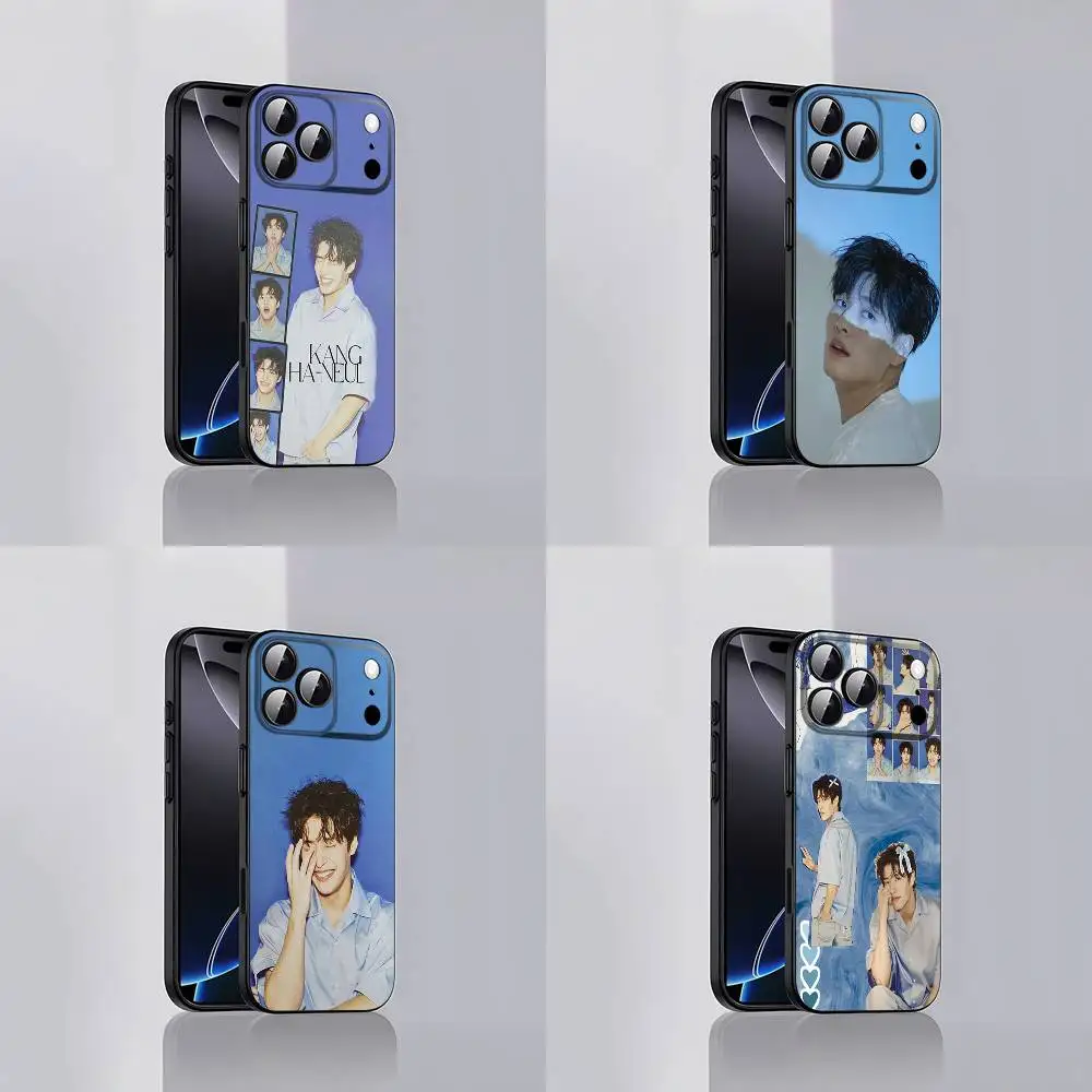 حافظة هاتف K-Kang Ha Neul HaNeul لهاتف iPhone 17,16,15,14,13,12,Pro,Max,Plus,E,SE4,Air,غطاء ناعم أسود صغير