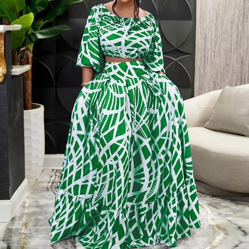 

Elegant Floral Print Midi Skirt Set for plus Size Women Fashionable Spring 2024 Outfit Stylish And Sophisticated