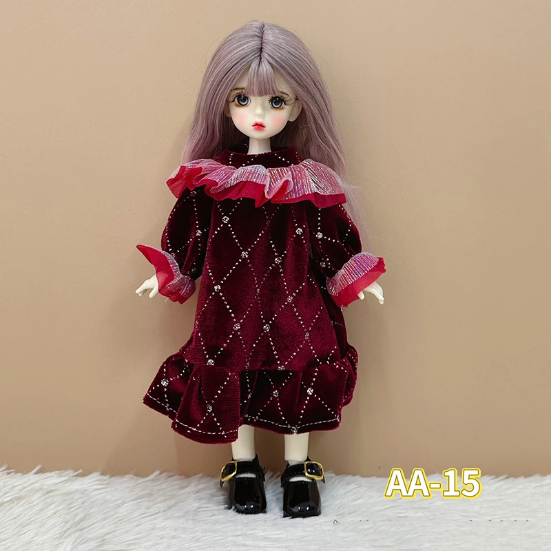 Fashion 1/6 Bjd Doll change Clothes 30cm Doll Dress Set Lolita abbigliamento accessori