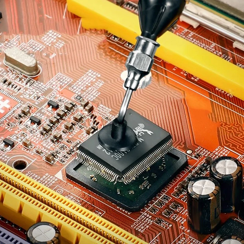 Manually Pumping IC Tool Vacuum Suction Pen Solder Picker Hand Tool Set With 3 Sizes Sucking Alternative Tweezers