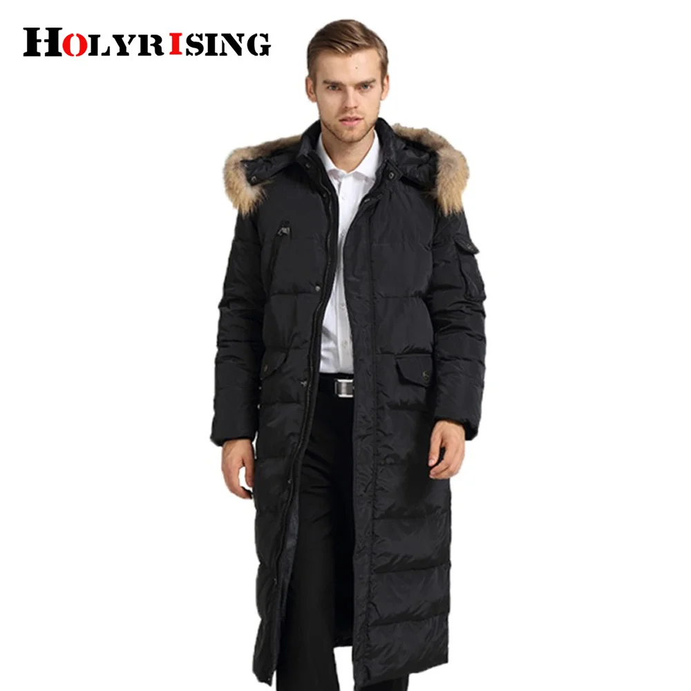 luxury men down jacket hooded coat for warm abrigo hombre s casaco homem winter clothes 18226 Holyrising