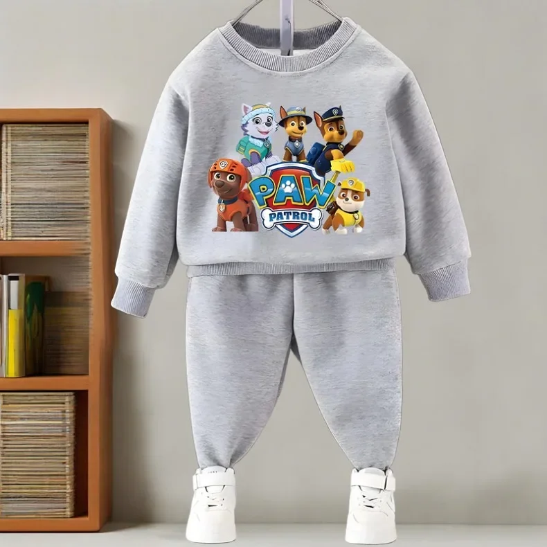 2026 Herbst Jungen Mode O-Ausschnitt Pullover+Hose 2-teiliges Set Kinder Lässiger Hoodie Jogginghosen-Set Frühling Herbst Kinder-Trainingsanzug Neu – Detail 17