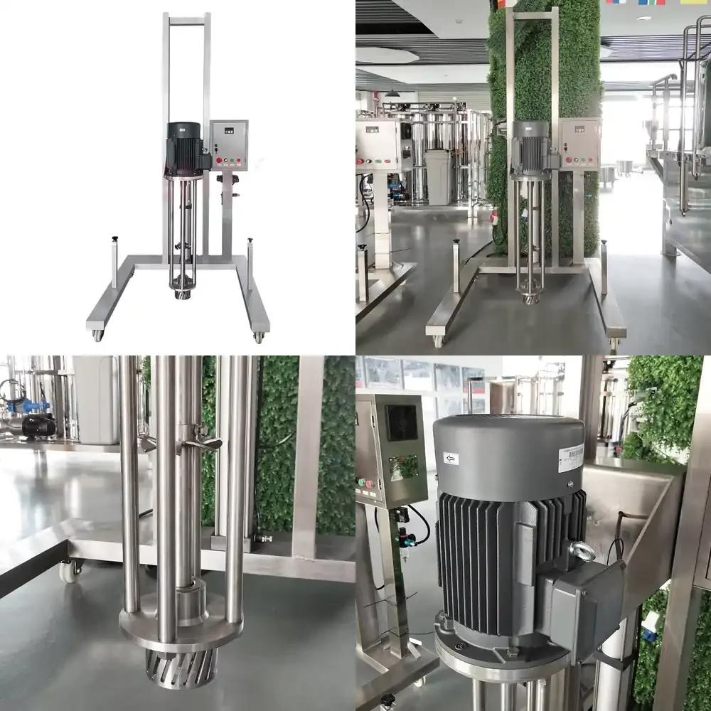 

Industrial Mixer Electric Stainless Steel Belt Grinding Function Shear Homogenizer Liquid Making Machine