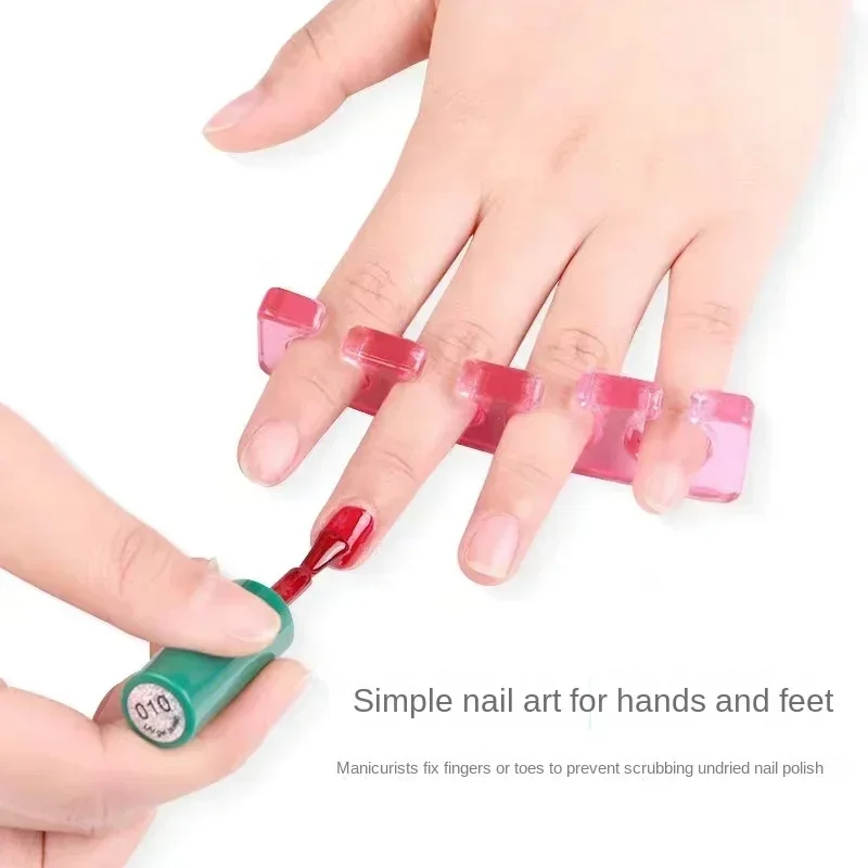 Weiche Silikon Maniküre Pediküre Nägel Finger Separator flexible Finger Toe Spacer Trennung Glätte isen Nagel Finger Splitter