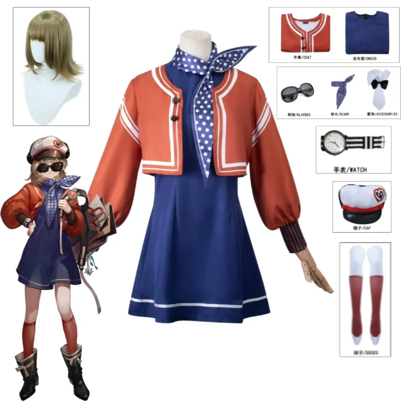 

Reverse 1999 Regulus Cosplay Costume Everyday Wear DJ Girl Outfit Full Set with Glasses Bracelet for Women Cosplay Party