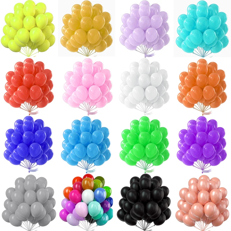 10/20/30pcs 10/12 inch Glossy Pearl Latex Balloons Birthday Party Adult Wedding Decorations Baby Shower Clear Air Balloon