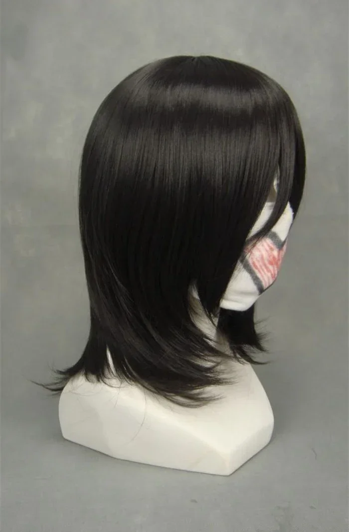 Short Curly Heat Resistant Synthetic Hair Halloween Costume Anime Party Wigs Bleach Kuchiki Rukia Cosplay Wig view 3