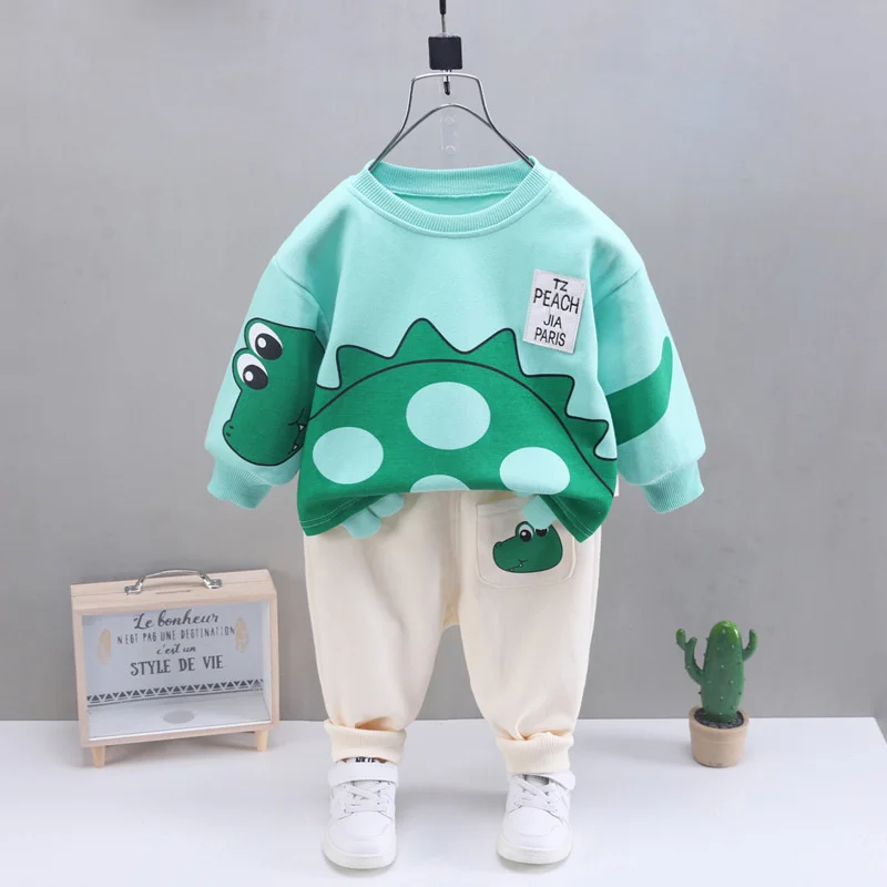 New Autumn Baby Girl Clothes Children Boys Cartoon T-Shirt Pants 2Pcs/Sets Toddler Casual Costume Infant Outfits Kids Tracksuits