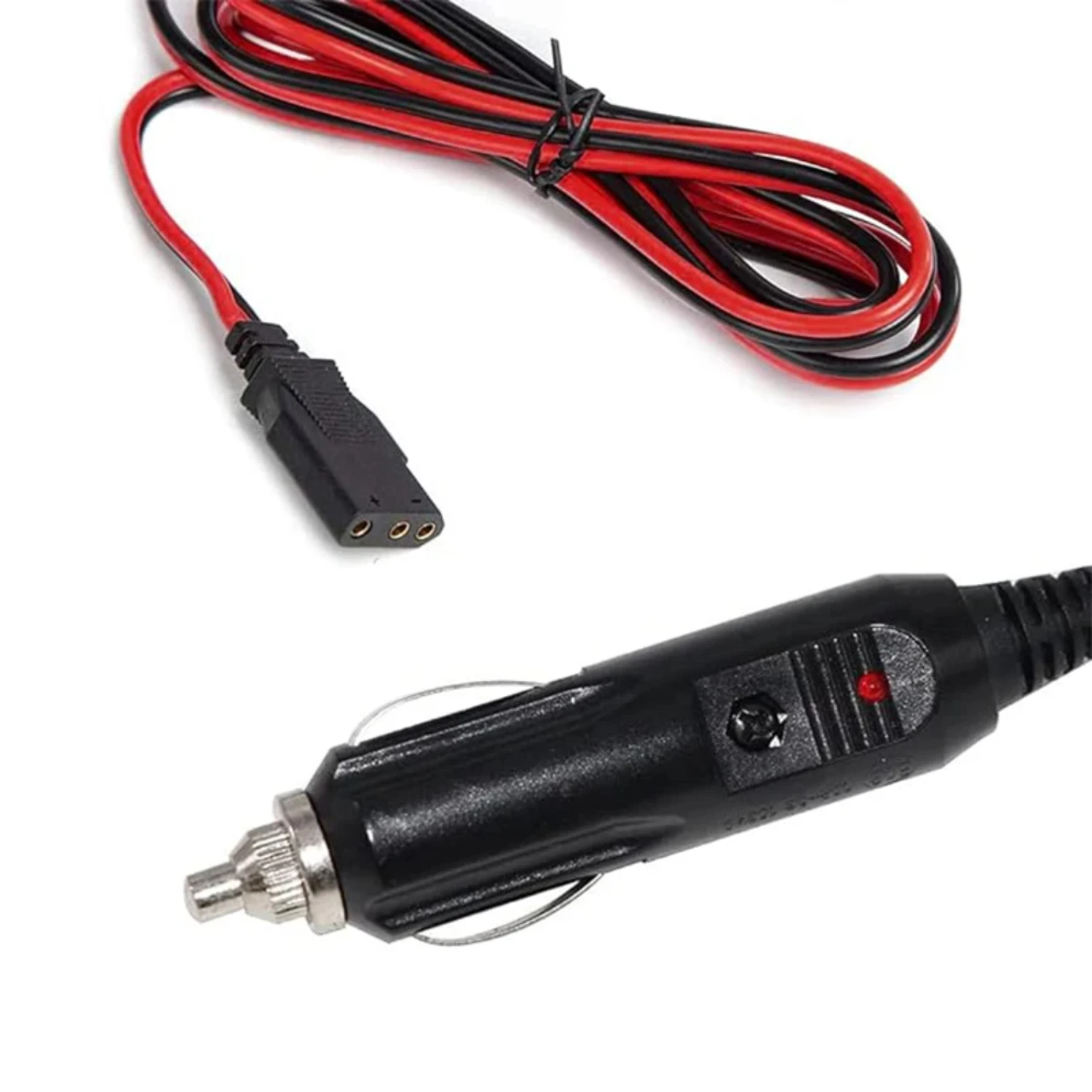 CB Power Cord 3 Pin Plug Cable-12V Plug Heavy Duty 2 Wire 16 Gauge with 3 Pin Socket  CB Ham Radios