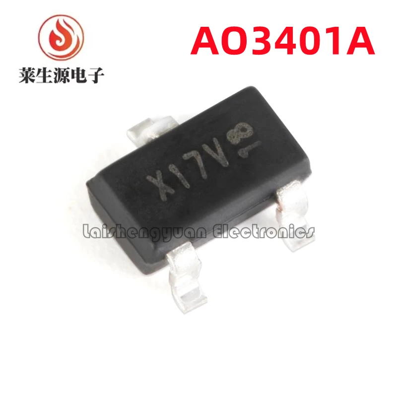 Original genuine AO3401A AO3401 3401 SOT-23 P-channel -30V-4A SMT MOSFET field-effect transistor new chip