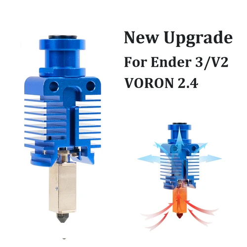 Imagen 1 del producto Kit Hotend de actualización de cabezal de impresión de alta velocidad para Ender 3/CR10/VORON 2,4, extrusora de alta gama j-head para Ender 3 V2, impresión rápida 3D
